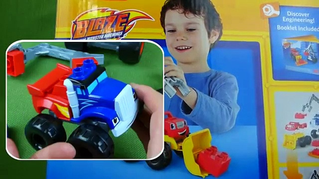 Blaze and the Monster Machines Toys Mega Bloks Blaze Crusher Mix and Match Monster Trucks Mashup Toys