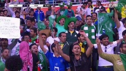 الشوط الاول مباراة اوزبكستان و السعودية 3-1 كاس اسيا 2015
