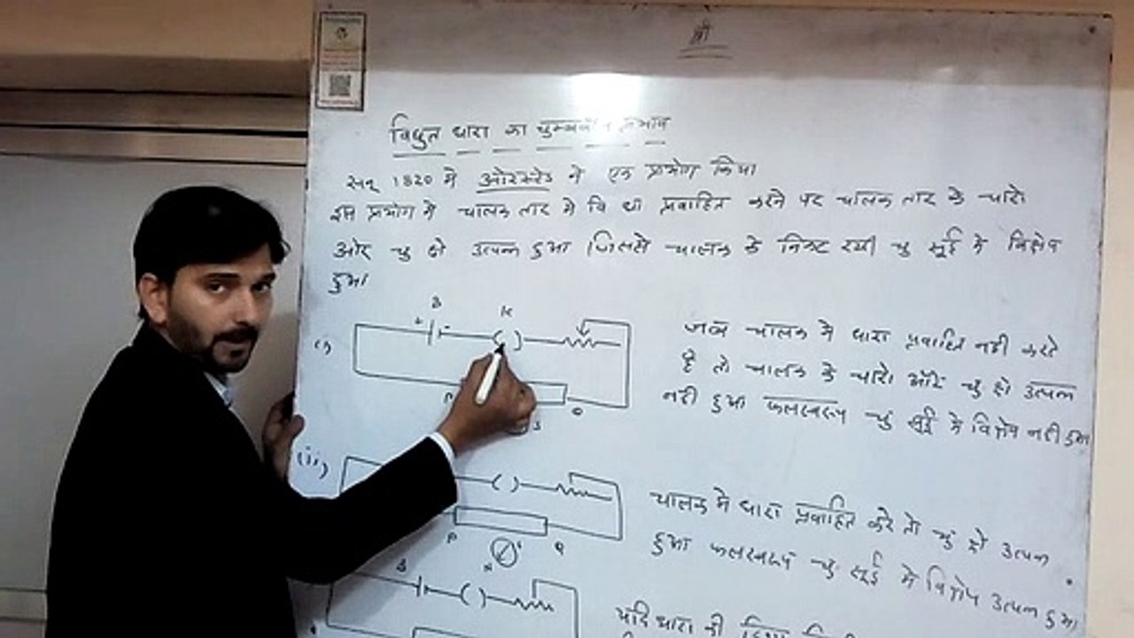 विद्युत धारा का चुंबकीय प्रभाव vidyut dhaara ka chumbakeey prabhaav