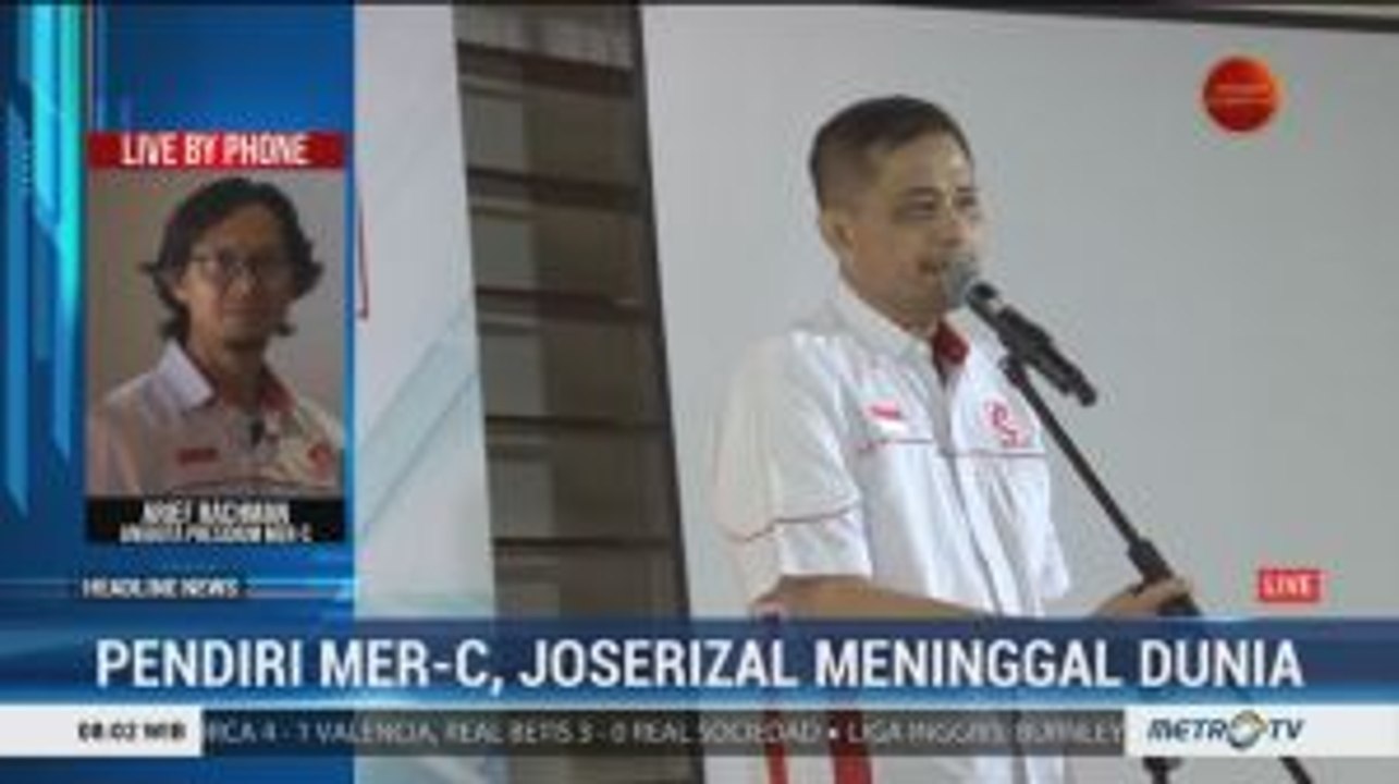 Pendiri MER-C Joserizal Jurnalis Meninggal Dunia