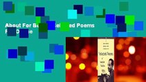 About For Books  Selected Poems  For Online