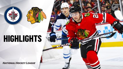 NHL Highlights | Jets @ Blackhawks 01/19/20