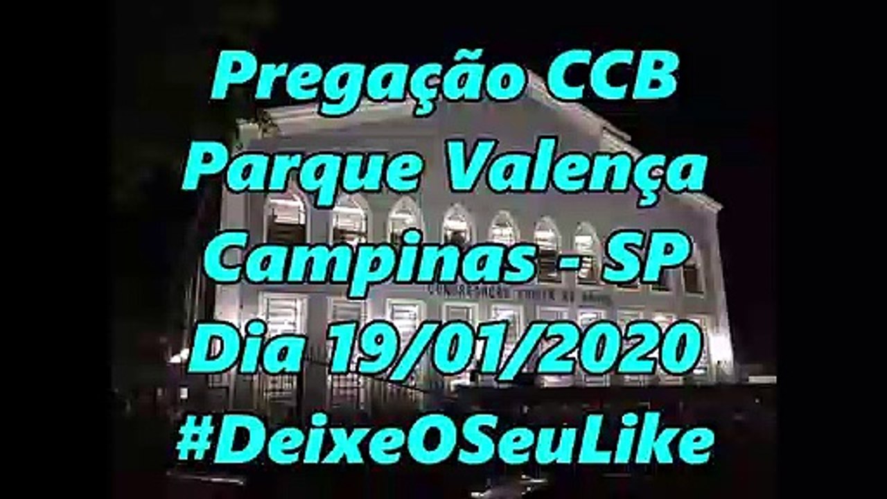 Pregação CCB 2020 Josué Cap 5:13  ao 6:6  Dia 19/01/2020 - Pq Valença - Campinas - SP