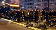 İstanbul'da metrobüsle motosikletin çarpışması sonucu 1 kişi öldü, 1 kişi yaralandı