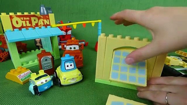 Disney Cars Mega Bloks Toys Mater's Corner Gas Station Luigi's Casa Della Tires Garage Play Set Toys