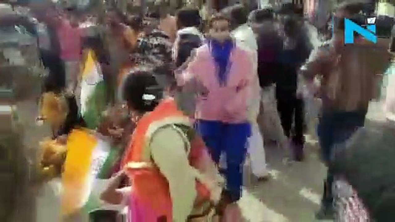 Watch, Pro-CAA rallyists scuffle with Rajgarh collectors; DC Priya Verma slaps unruly men, gets assaulted
