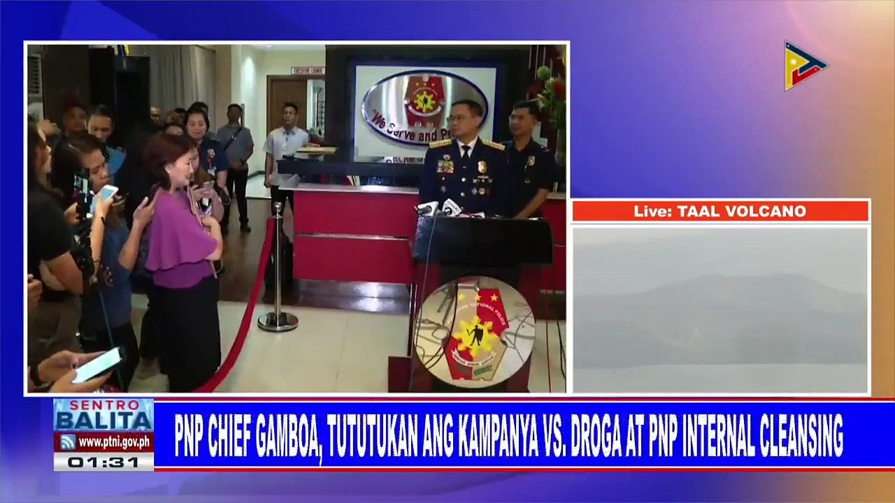 PNP Chief Gamboa, tututukan ang kampanya vs droga at PNP internal cleansing