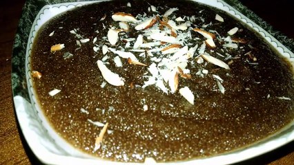 Sooji Chocolate Halwa-Semolina Chocolate pudding (COOKING WITH HADIQA)