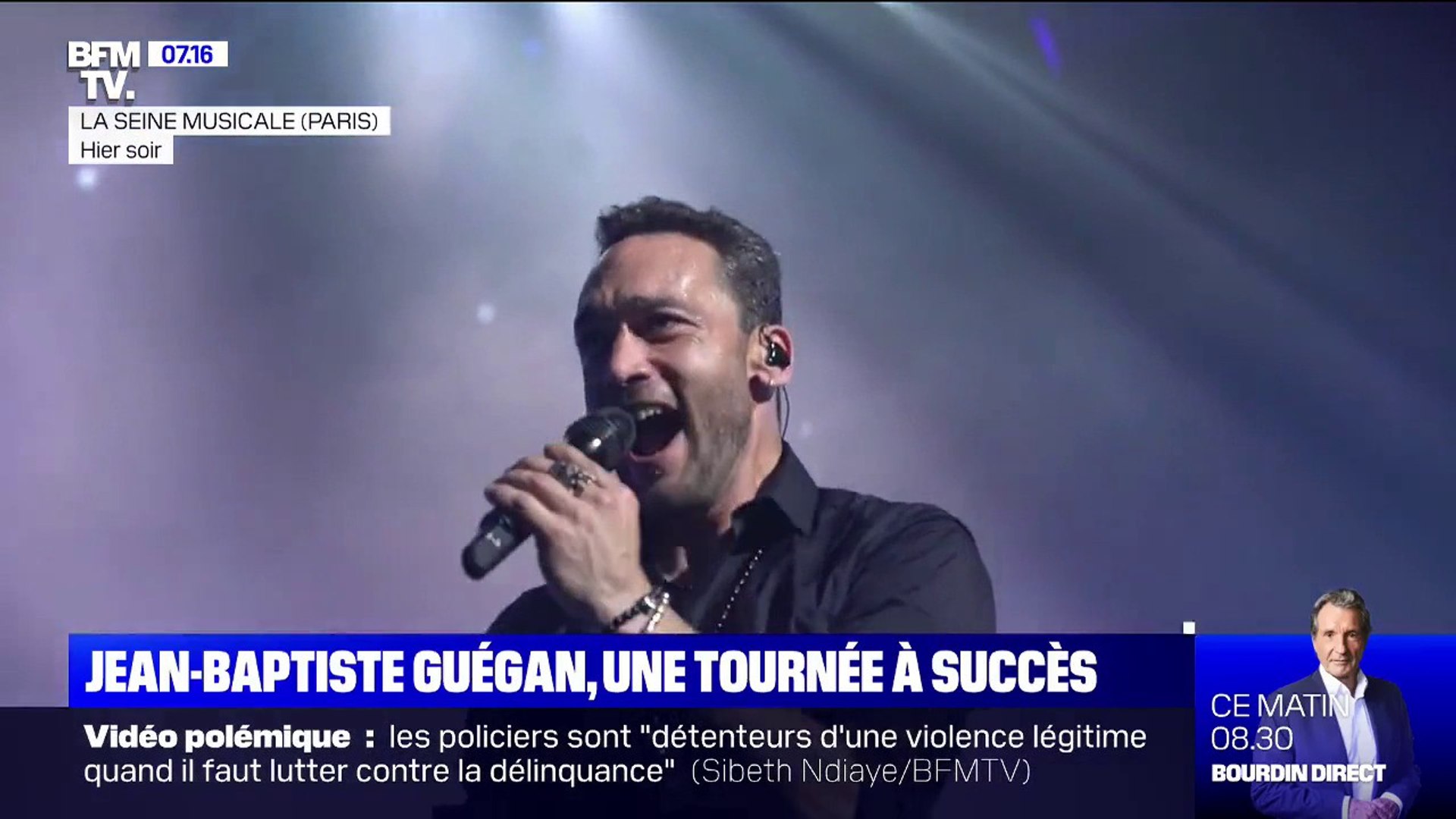 Je vis un rêve éveillé": Jean-Baptiste Guégan, sosie vocal de Johnny, se  confie sur le succès de sa tournée - Vidéo Dailymotion