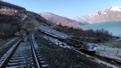 Mayınlı saldırıda devrilen vagonlar 4. yılında kaldırıldı