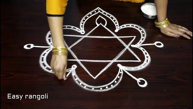 beautiful freehand rangoli designs - muggulu designs without dots - freehand kolam designs