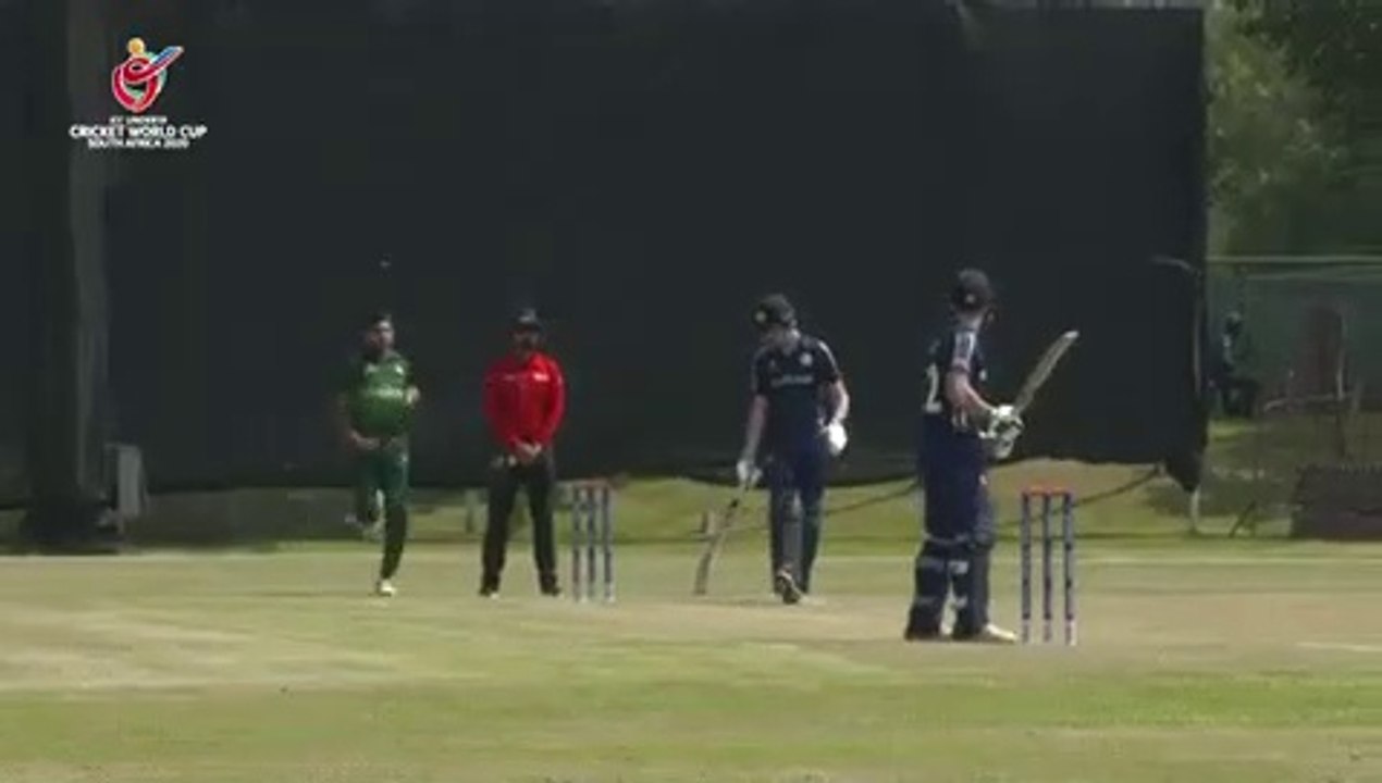 Pakistan vs Scotland U19 World Cup 2020 -- Pakistan Tahir Hussain Strikes 2 Wickets in First over..