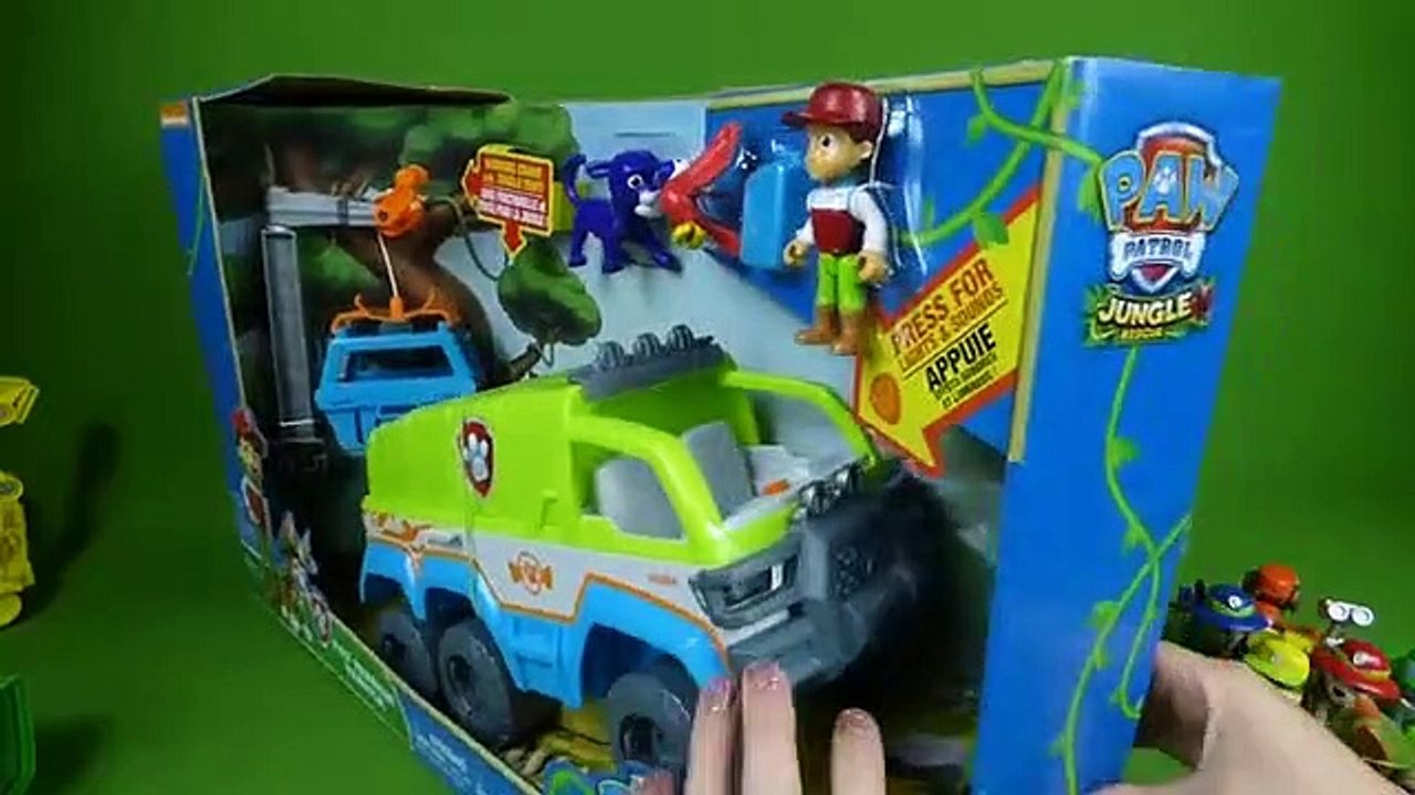 Paw Patrol Toys Jungle Rescue Pups Paw Terrain Vehicle Ryder Tracker Animal Rescue Toys