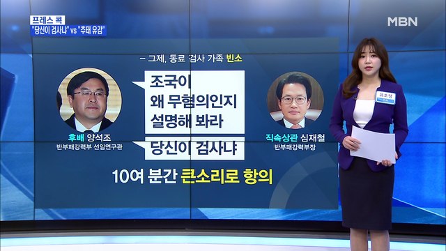 [MBN 프레스룸] 유호정의 프레스콕 / 당신이 검사냐 검찰 항명 파동…추미애 추태 유감