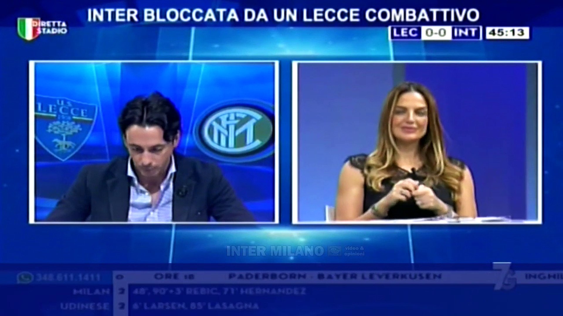 LECCE-INTER 1-1 * LA CRONACA DIRETTA DI FILIPPO TRAMONTANA" - Video  Dailymotion