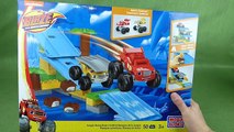 Blaze and the Monster Machines Mega Bloks Toys Jungle Ramps Rush with Stripes, Blaze, Crusher and Zeg-