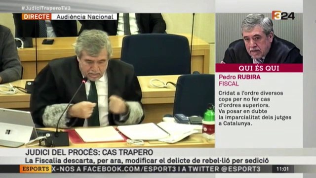 El fiscal Rubira confon Jordi Cuixart amb Jordi Pujol