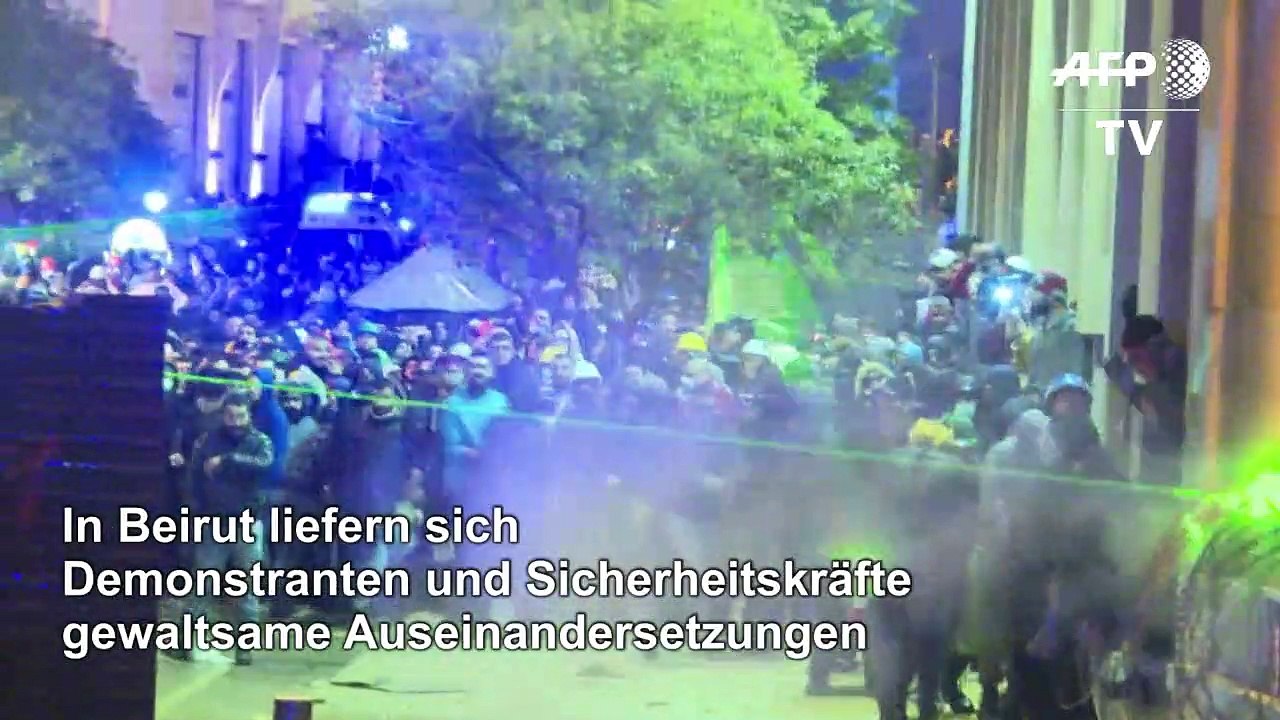 Libanon: 145 Verletzte bei Protesten in Beirut