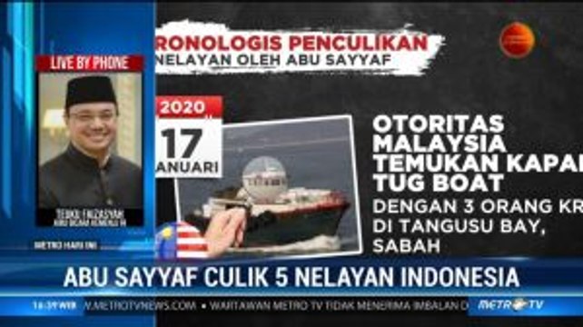 Indonesia-Filipina Koordinasi Bebaskan 5 WNI yang Diculik di Perairan Malaysia