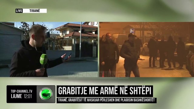 Grabitje me armë në shtëpi / Tiranë, grabitesit te maskuar perleshen dhe plagosin bashkëshortët