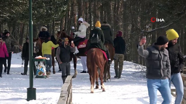 Abant Tabiat Parkı’nda yarıyıl tatili yoğunluğu