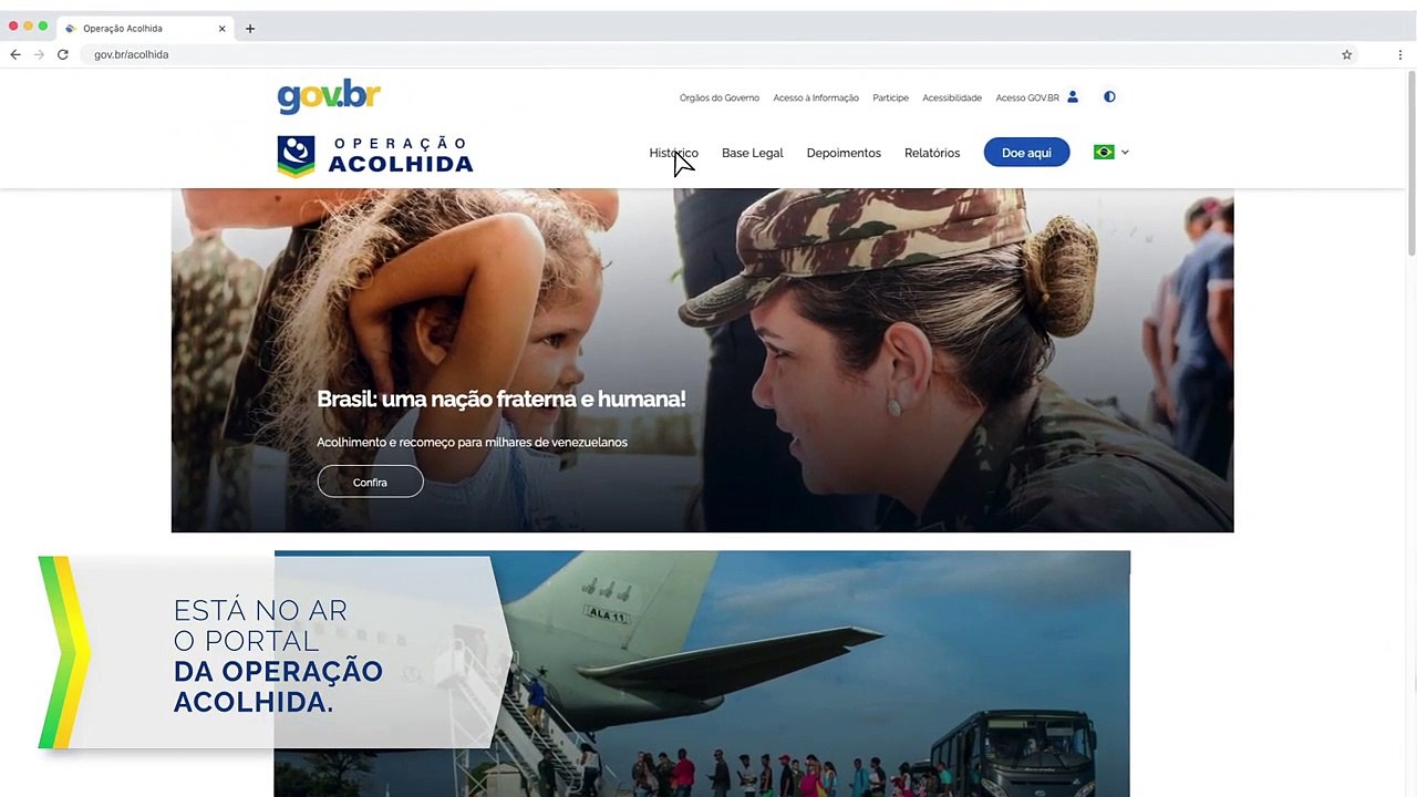 Novo portal da Operação Acolhida conta histórias de venezuelanos