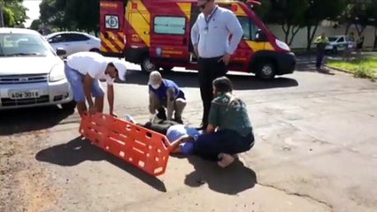 Mulher fica ferida em acidente no Parque São Paulo