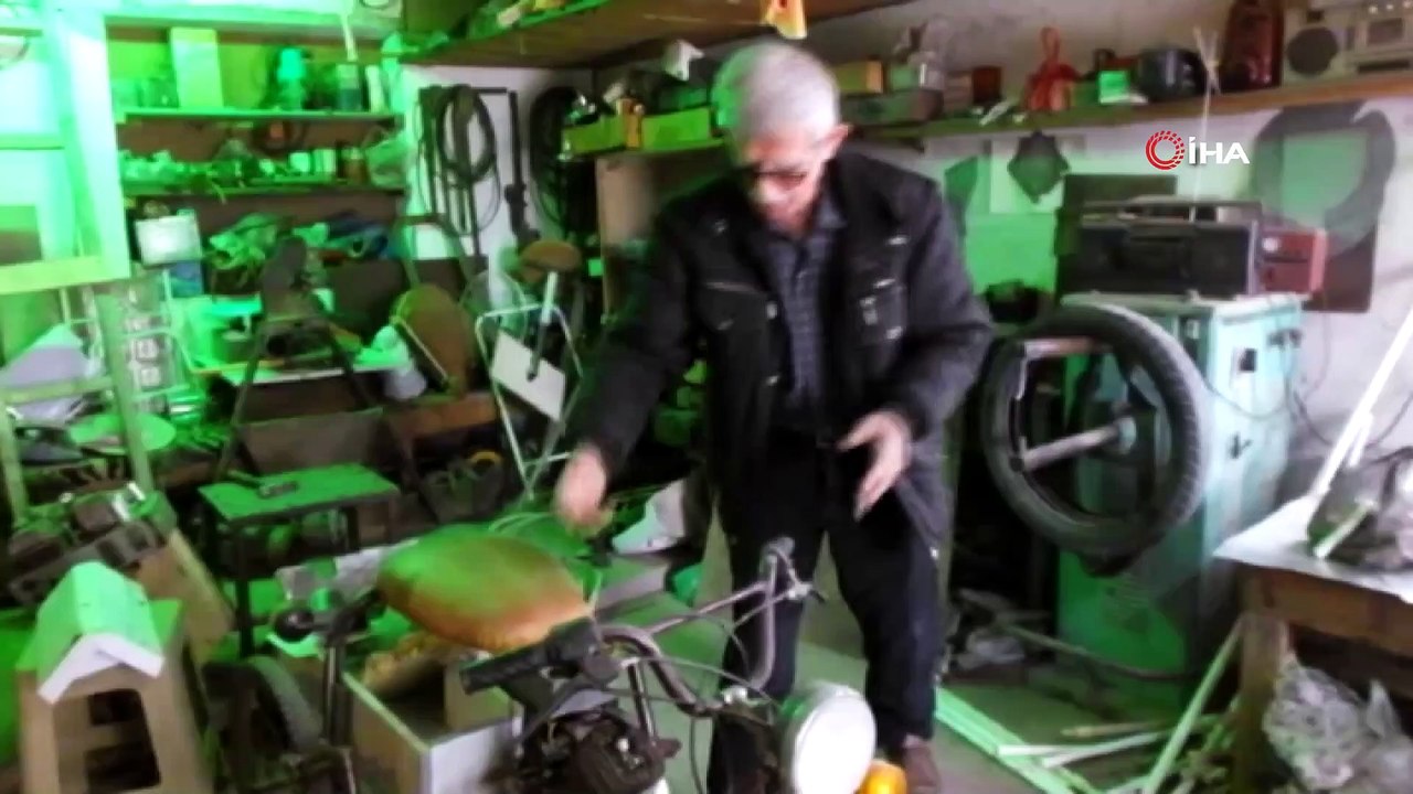 72 yaşındaki kaşif, evindeki kuzine soba ile kalorifer yaptı