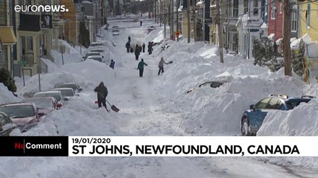 Рекордный снегопад на острове Ньюфаундленд