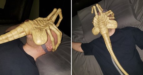 Il transforme son masque pour l’apnée du sommeil en Alien