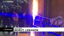 Protests turn to clashes near Lebanon parliament in Beirut