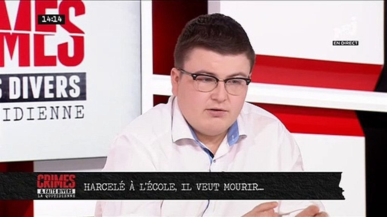 Regardez le témoignage bouleversant dans "Crimes et faits divers" sur NRJ 12 de Hugo, victime de harcèlement scolaire, qui raconte le jour où il a voulu se suicider - VIDEO