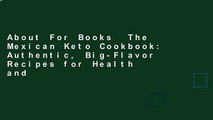 About For Books  The Mexican Keto Cookbook: Authentic, Big-Flavor Recipes for Health and