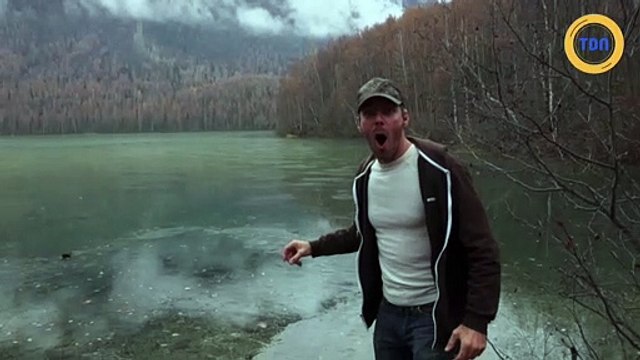 Le son étrange des ricochets sur un lac gelé