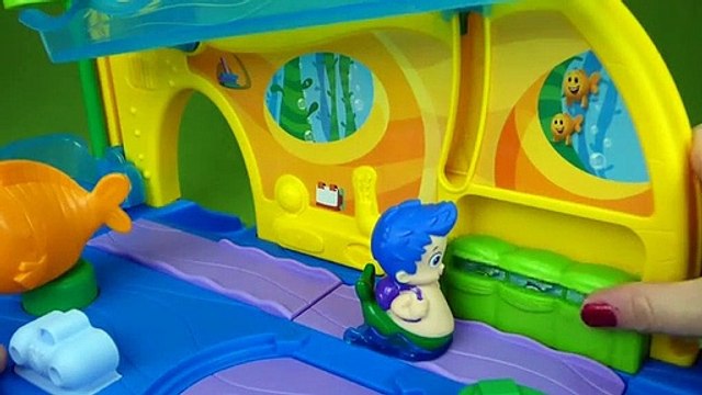 Bubble Guppies Toys Swimsational School and Bus Playset Gil Molly Nonny Goby Oona Bubble Puppy Toys