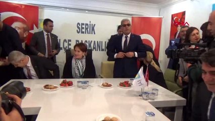 Antalya meral akşener, antalya'da