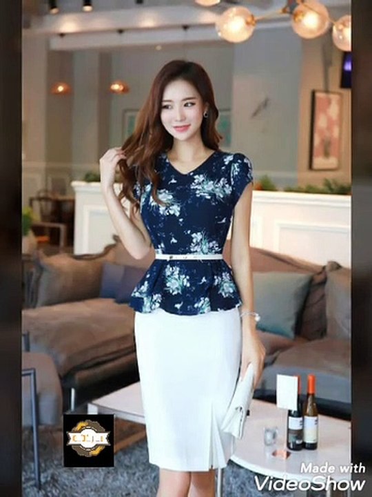 Latest designs of tops and skirts for office girls♥New(2020)
