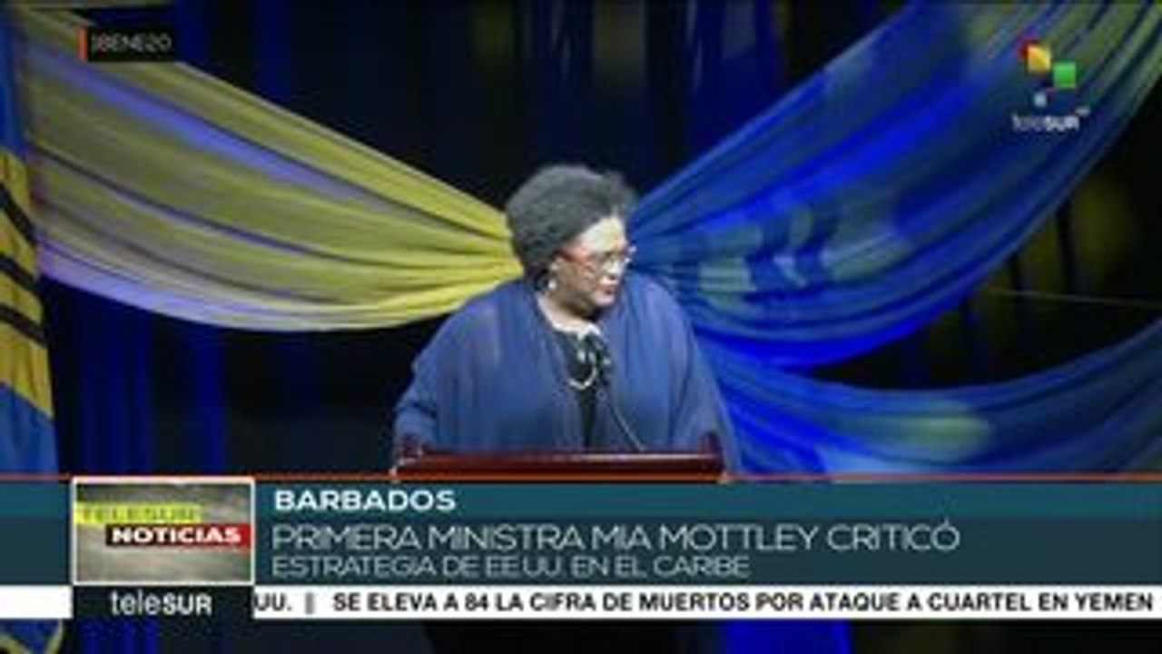 Premier de Barbados critica estrategia de EE.UU. en la región