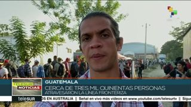 Miles de migrantes esperan cruzar la frontera entre Guatemala y México