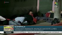 Migrantes esperan a otros contingentes para cruzar a México el lunes