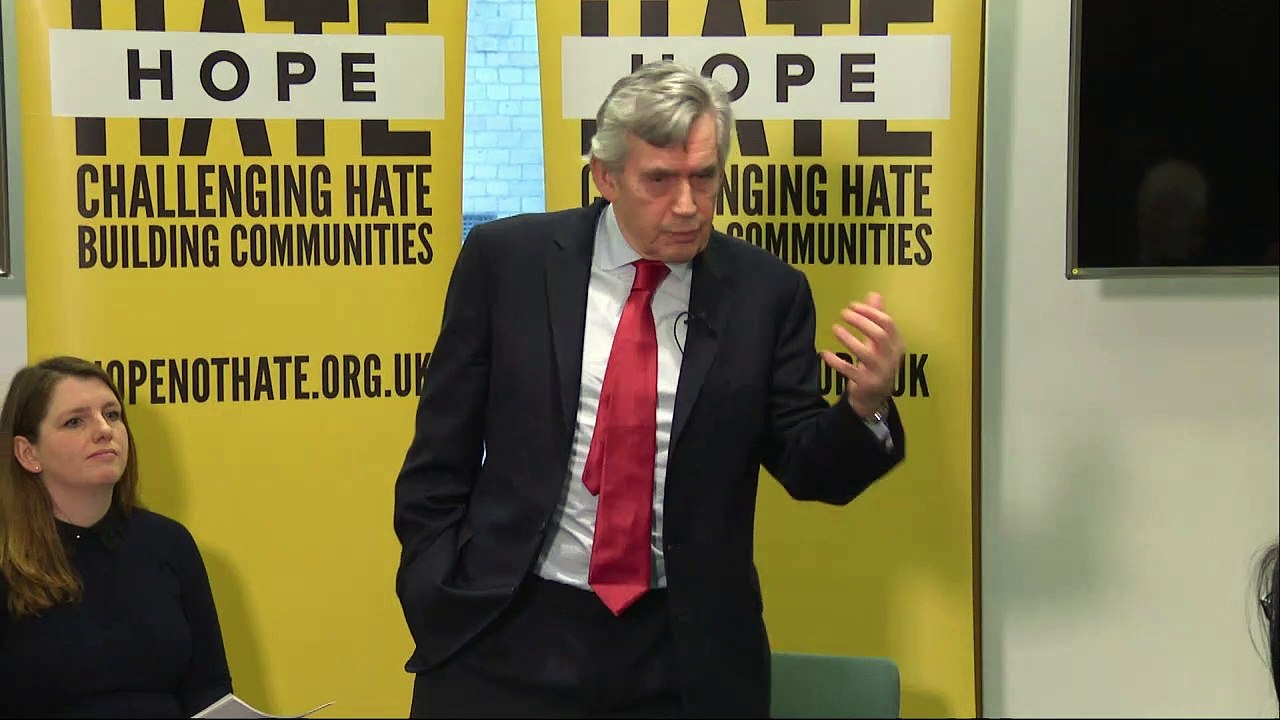 Gordon Brown calls for fight against nationalism