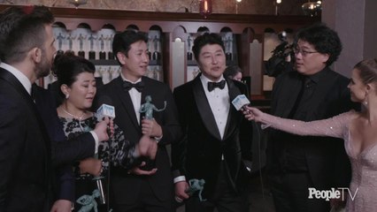 The 'Parasite' Cast Talk About 'Crying Tears of Joy' After Historic Win, Plus Meeting Brad Pitt & Glenn Close
