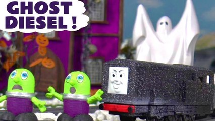 Spooky Thomas and Friends Diesel Prank with Funny Funlings and a Real Ghost in this Halloween Spooky Challenge Family Friendly Full Episode English