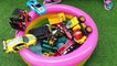 Cars Toys for Kids Learn Car Names With Toys Sliding Into Water Pool 2019
