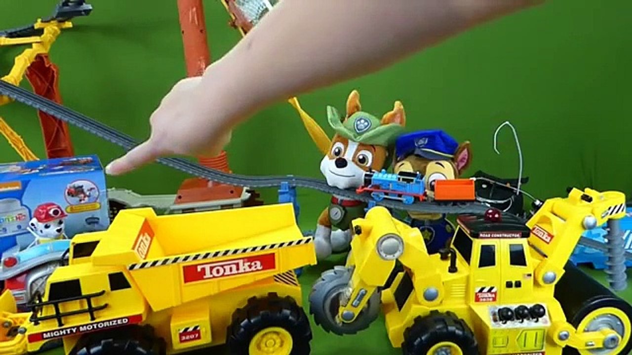 Paw Patrol IONIX Marshall Ambulance, Tonka Motorized Construction Trucks, Disney Cars Race Tracks +