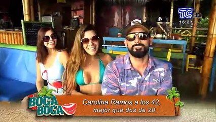 Carolina Ramos celebró sus 42 años de vida al pie del mar