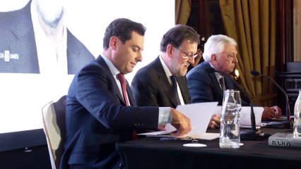 Moreno acude a la presentación de 'Una España mejor', de Rajoy