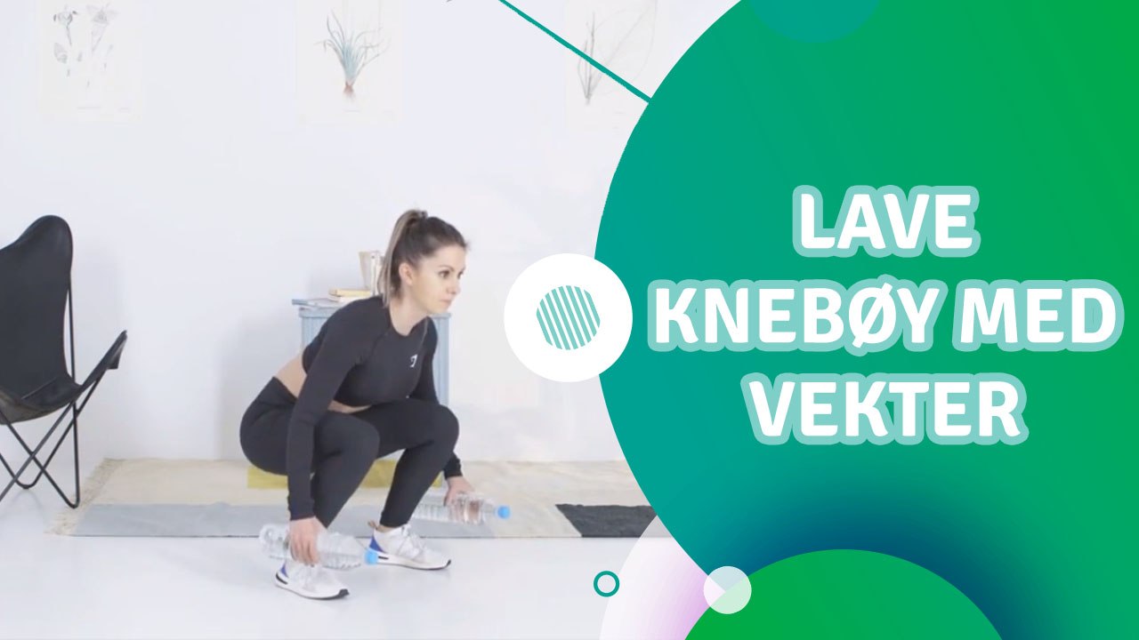 Lave knebøy med vekter - Trenings Glede