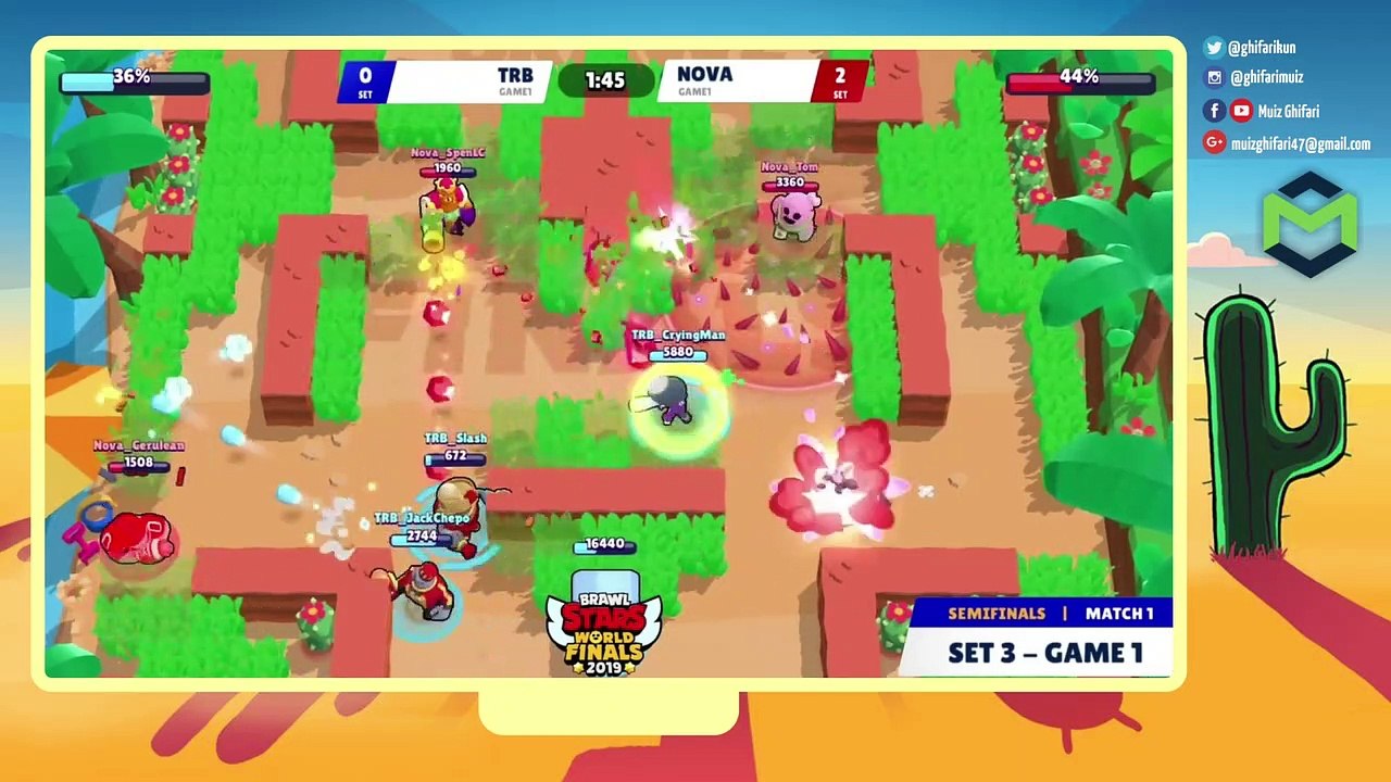 [Brawl Stars World Finals 2019] Set 3 TRB vs NOVA