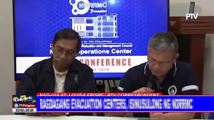 Karagdagang evacuation centers, isinusulong ng NDRRMC #TaalAlert